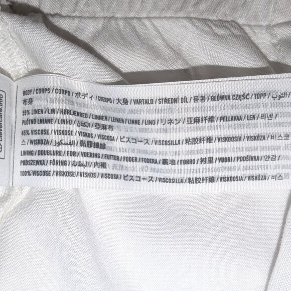 NWT Abercrombie & Fitch | "Scarlett" Linen Blend Mini Skort Mid Rise | Size XS - Picture 9 of 10